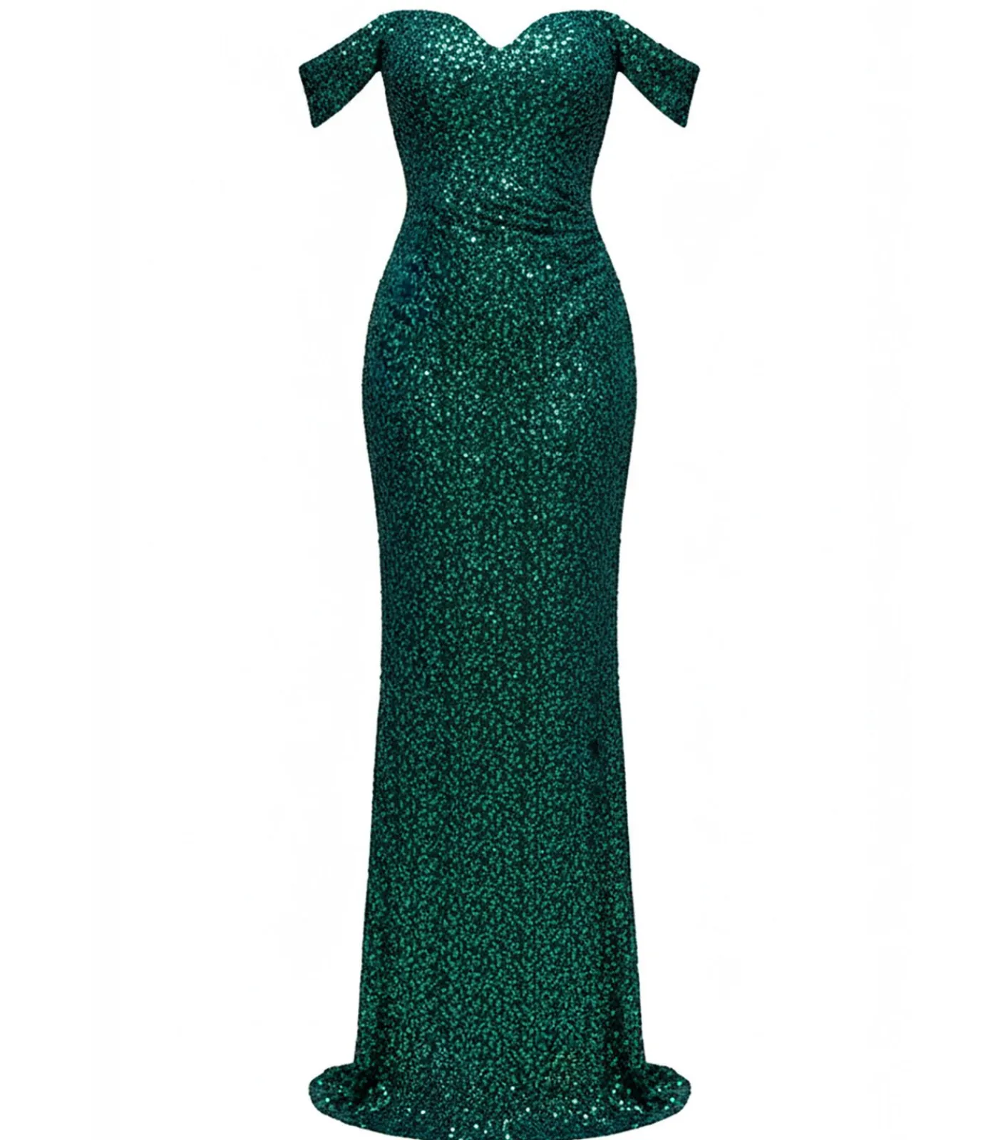 DAMES Goddiva Maxi-jurk “Off The Shoulder Sequin Wing Maxi”