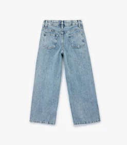 Kinderen Koton Meisjes Spijkerbroek Brede Pijpen Katoen Studs