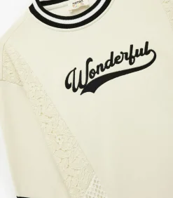 Kinderen Koton Meisjes Sweatshirt Langemouwen Kantdetails