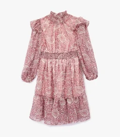 Hot Meisjesjurk Lange Mouwen Met Volants Kinderen Kleedjes