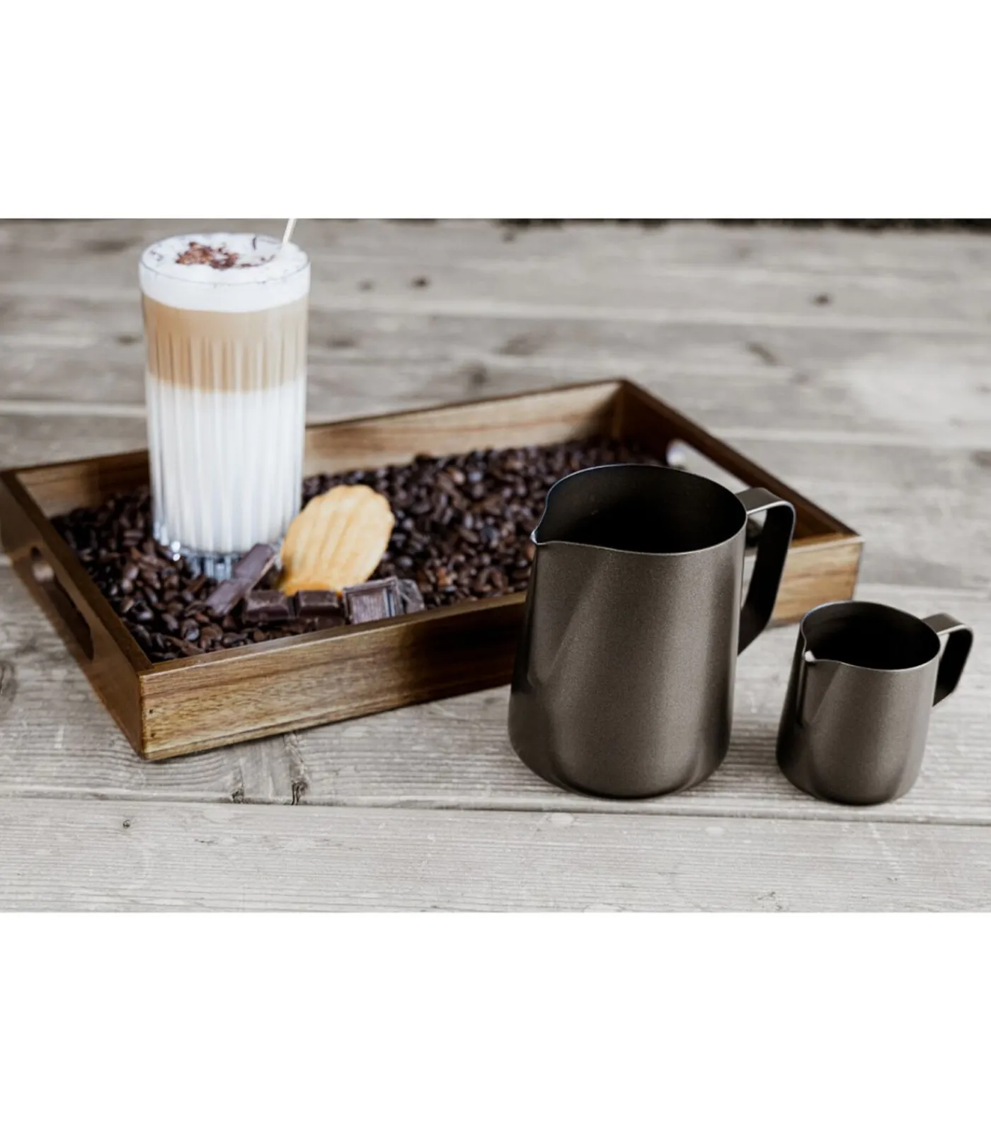 Jay Hill Melkopschuimkan - Zwart - 600 ml