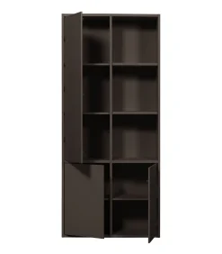 WOOOD Merel opbergkast - Grenen - Middenbruin - 100x200x44