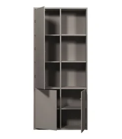 Online Merel opbergkast - Grenen - Warmgrijs - 100x200x44 Meubels