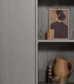 Online Merel opbergkast - Grenen - Warmgrijs - 100x200x44 Meubels