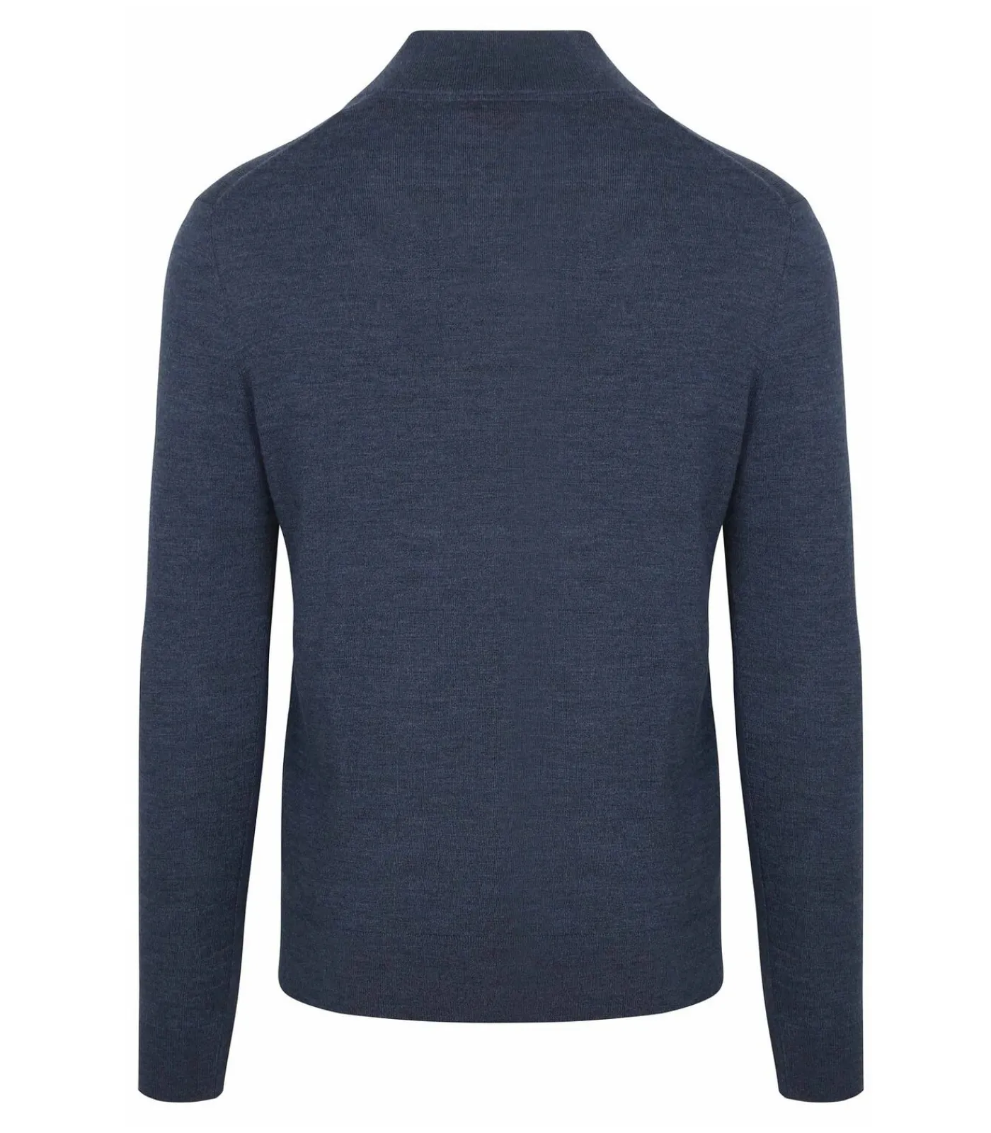 Online Merino Half Zip Trui Denim Blauw Heren Truien & Cardigans