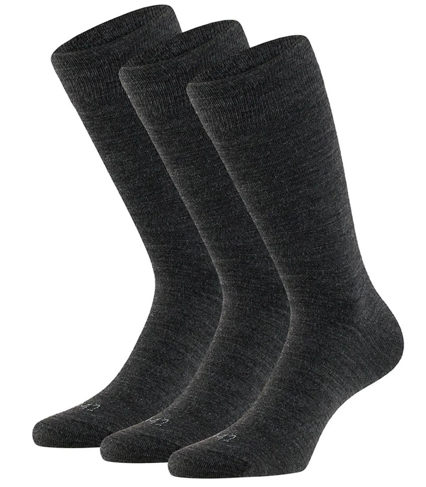 Heren Apollo Merinowollen Sokken - 3 paar - Antraciet