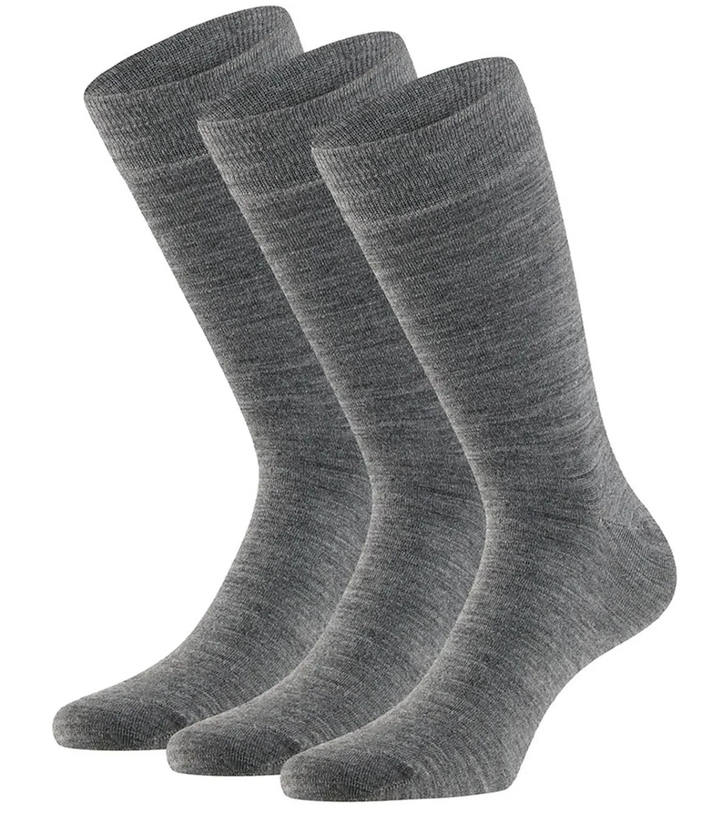 Heren Apollo Merinowollen Sokken - 3 paar - Grey Melange