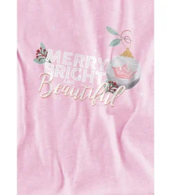 Kinderen Disney Princess MERRY, BRIGHT AND BEAUTIFUL - T-shirt - Roze