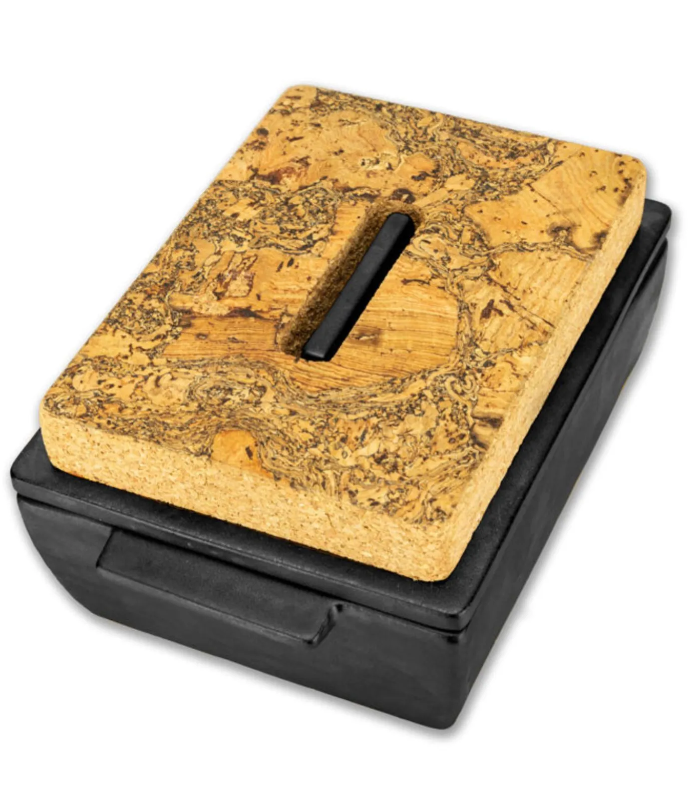 Outlet Met deksel en kurk - Ovenschotel 20x13,5x8,5cm - Zwart Bakken