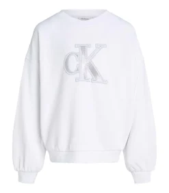 Outlet Metallic Ck Ls Cn Sweatshirt Kinderen Truien & Cardigans