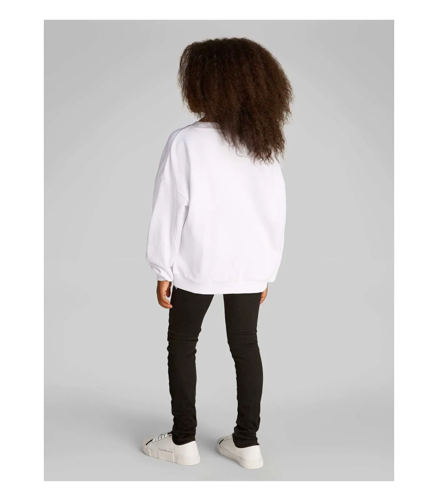 Outlet Metallic Ck Ls Cn Sweatshirt Kinderen Truien & Cardigans