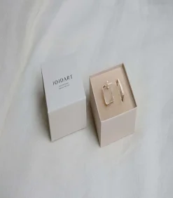 Middelgrote zilveren oorbellen Lignis fijn DAMES Oorbellen