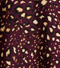 DAMES La Fée Maraboutée Midi rok met knopen in met print