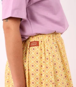 Midi-vloeiende en bedrukte rok RAVINA DAMES Rokken