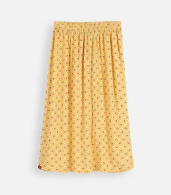 Midi-vloeiende en bedrukte rok RAVINA DAMES Rokken