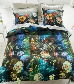 New Minakari Cobalt - Dekbedovertrek in katoen satijn met print Dekbedovertrekken