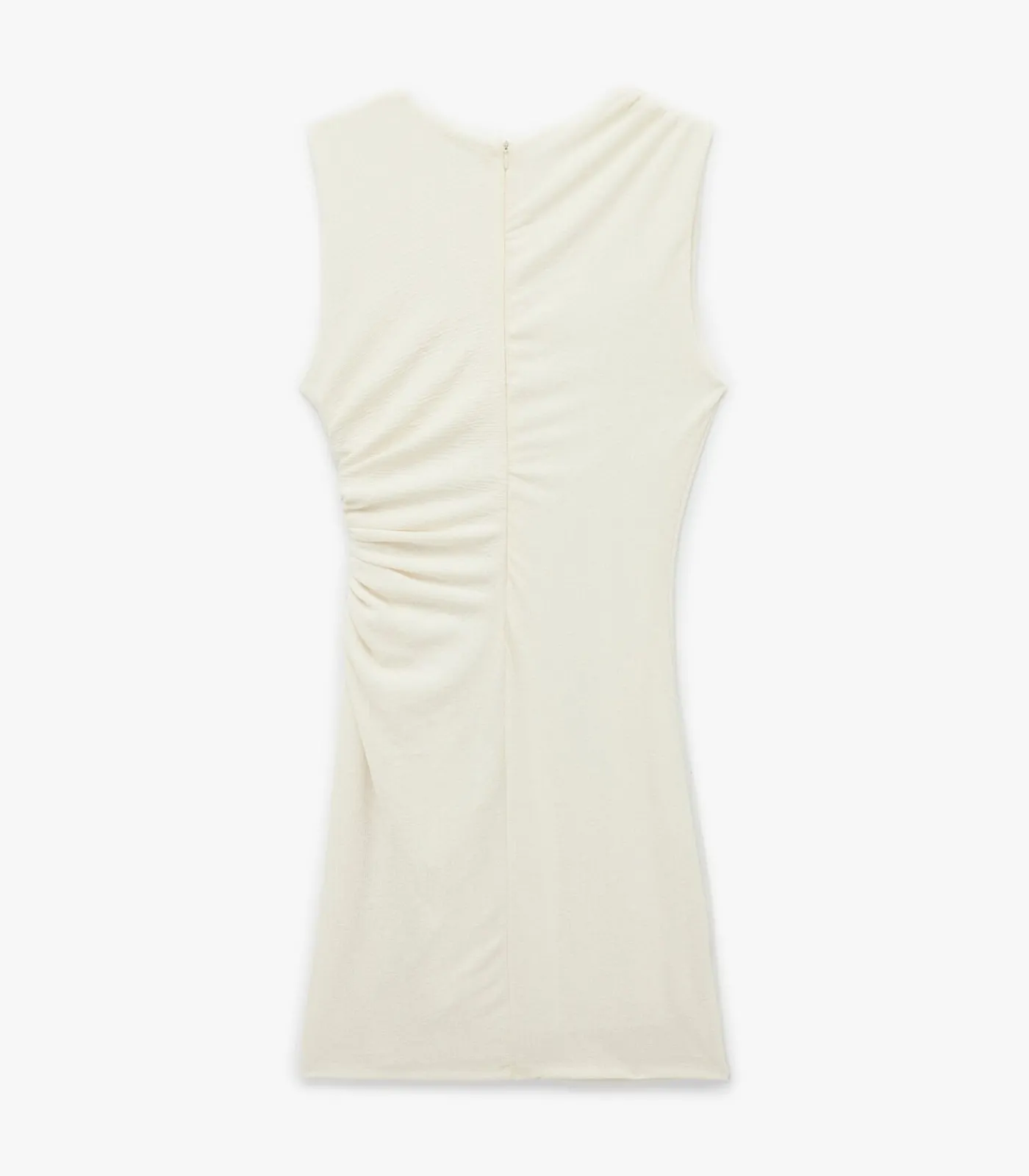 DAMES Koton Mini-jurk Mouwloos Gedrapeerd Slanke Pasvorm