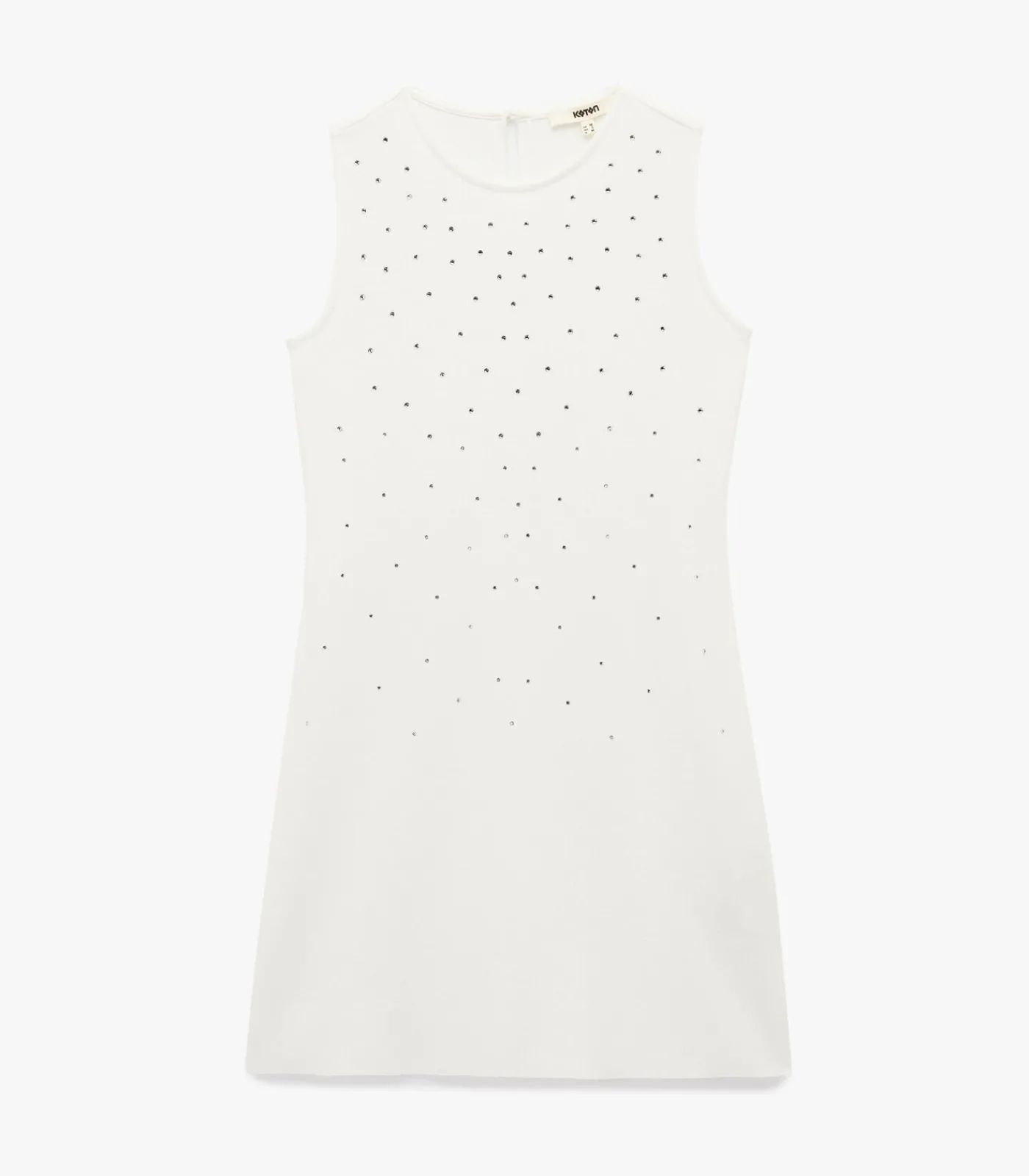 DAMES Koton Mini-jurk Mouwloos Strass