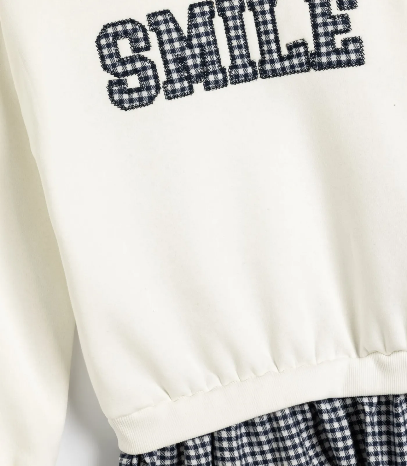 Mini-lengte Met gebruik van twee verschillende stoffen Jurk Kinderen Kleedjes