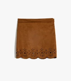 Outlet Mini-lengte Suède Rok Kinderen Rokken