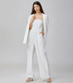 DAMES Smart & Joy Minimalistische bustier jumpsuit