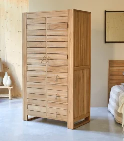 Tikamoon Minimalys - Hangkast van massief teakhout