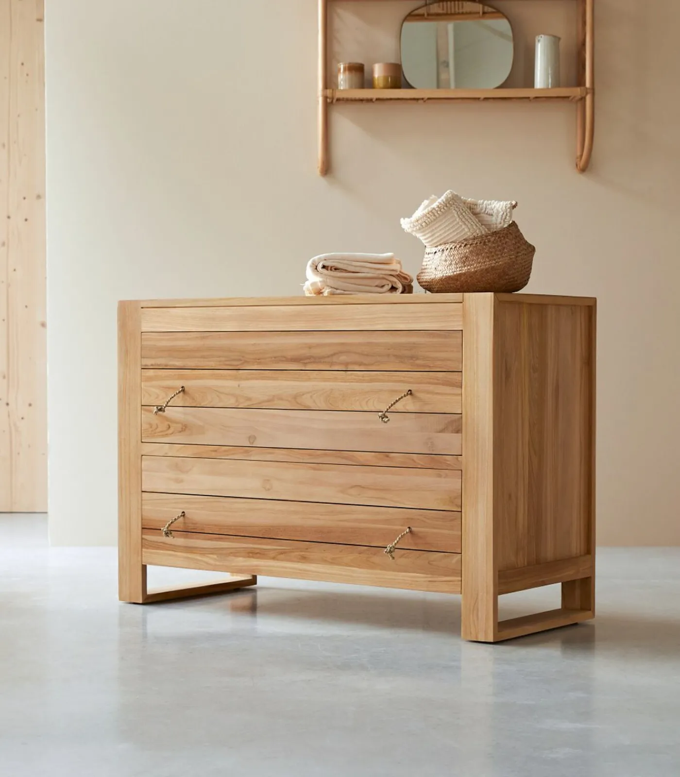 Sale Minimalys - Massief teakhouten ladekast Meubels