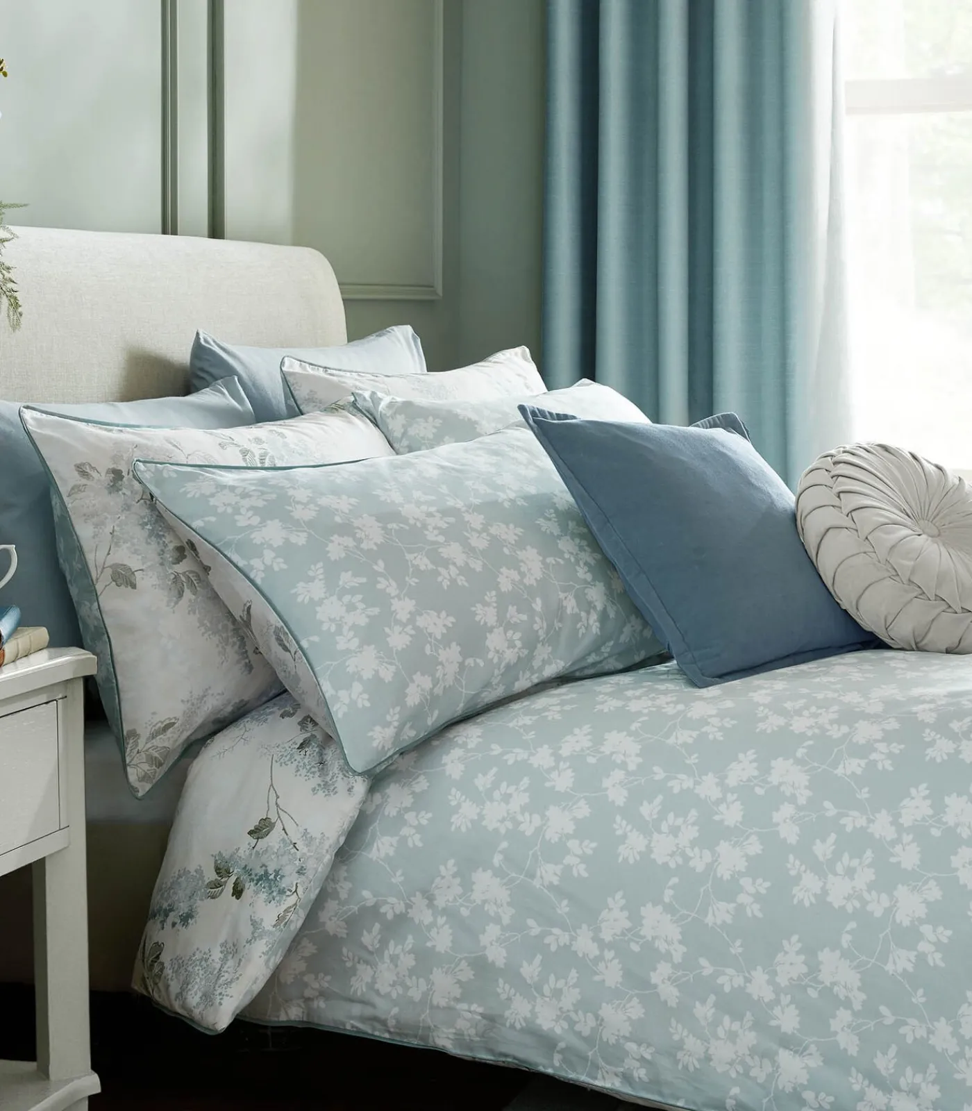 Sale Mirabelle Pale Seaspray Dekbedovertrek Dekbedovertrekken