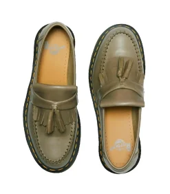 Outlet Mocassins Dr. Martens Adrian groene leren Heren Schoenen