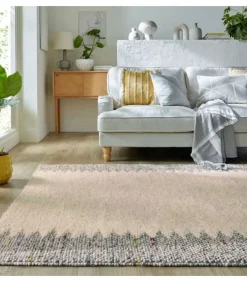 Novatrend Modern handgemaakt wollen tapijt BRINK