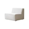 Outlet Modulaire loungestoel Dario in beige stof Zetels