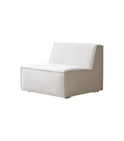 Outlet Modulaire loungestoel Dario in beige stof Zetels