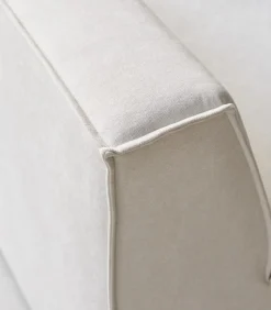 Outlet Modulaire loungestoel Dario in beige stof Zetels