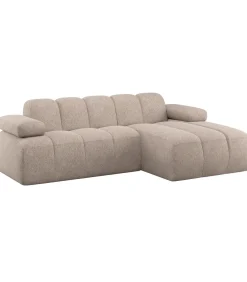 Best Mojo Chaise Longue Bank Rechts - Wollig - Donkerzand Zetels