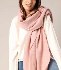 DAMES Deeluxe MORGANE - Zachte visgraat sjaal met franje