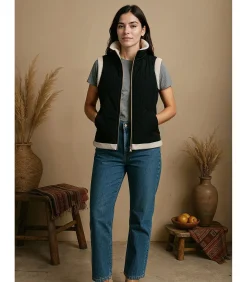 DAMES J&JOY Mouwloos damesjack met fleece binnenkant