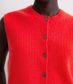 DAMES Marc O'Polo Mouwloos gebreid gilet slim