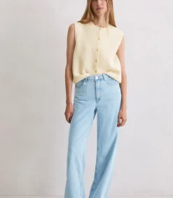 New Mouwloos gebreid gilet slim DAMES Truien & Cardigans