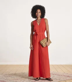 DAMES La Fée Maraboutée Mouwloos rood broekpak