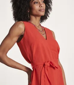 DAMES La Fée Maraboutée Mouwloos rood broekpak