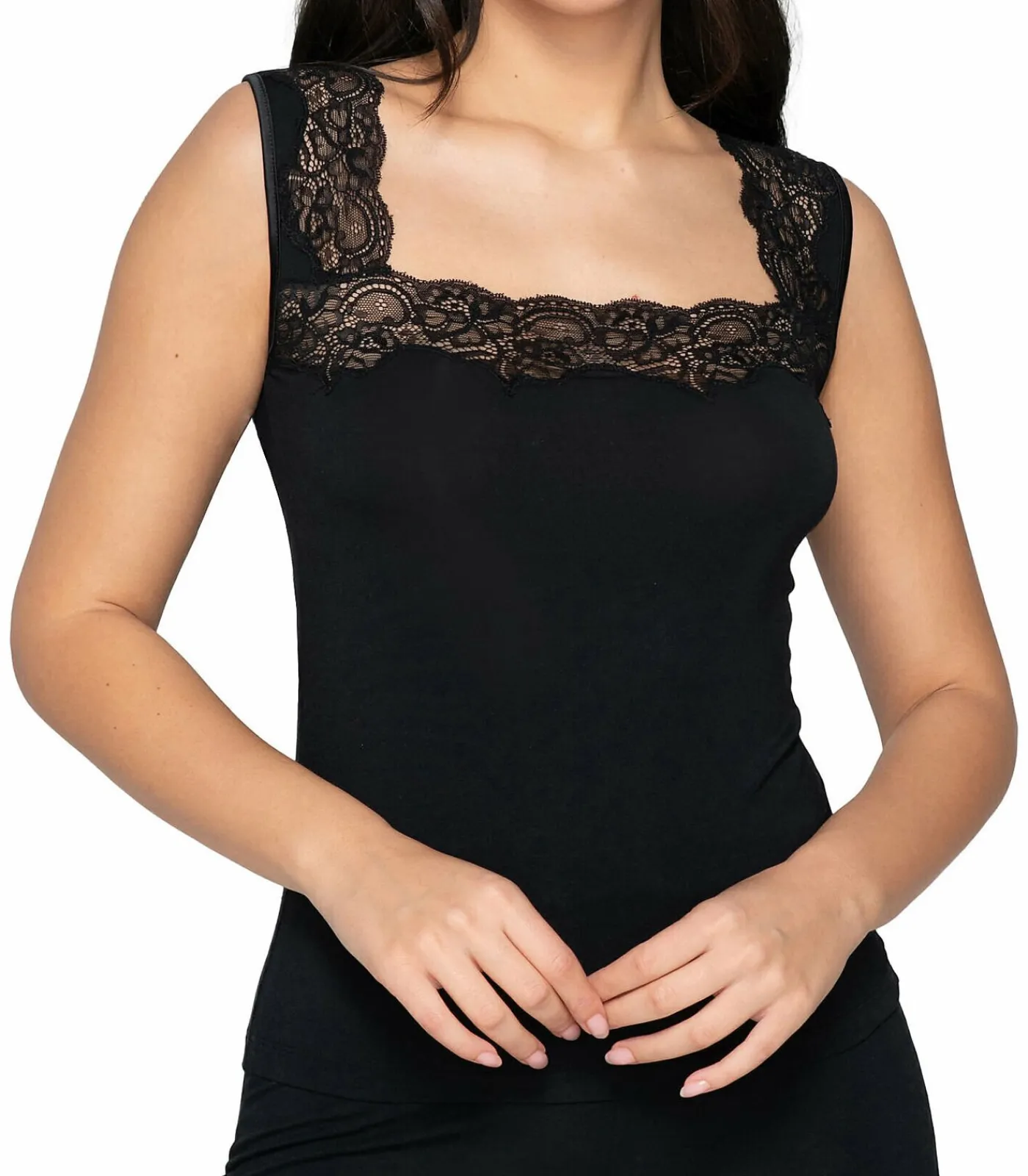 DAMES LUNA Mouwloos topje Micro Touch