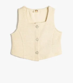 Kinderen Koton Mouwloos Vierkante kraag Blouse