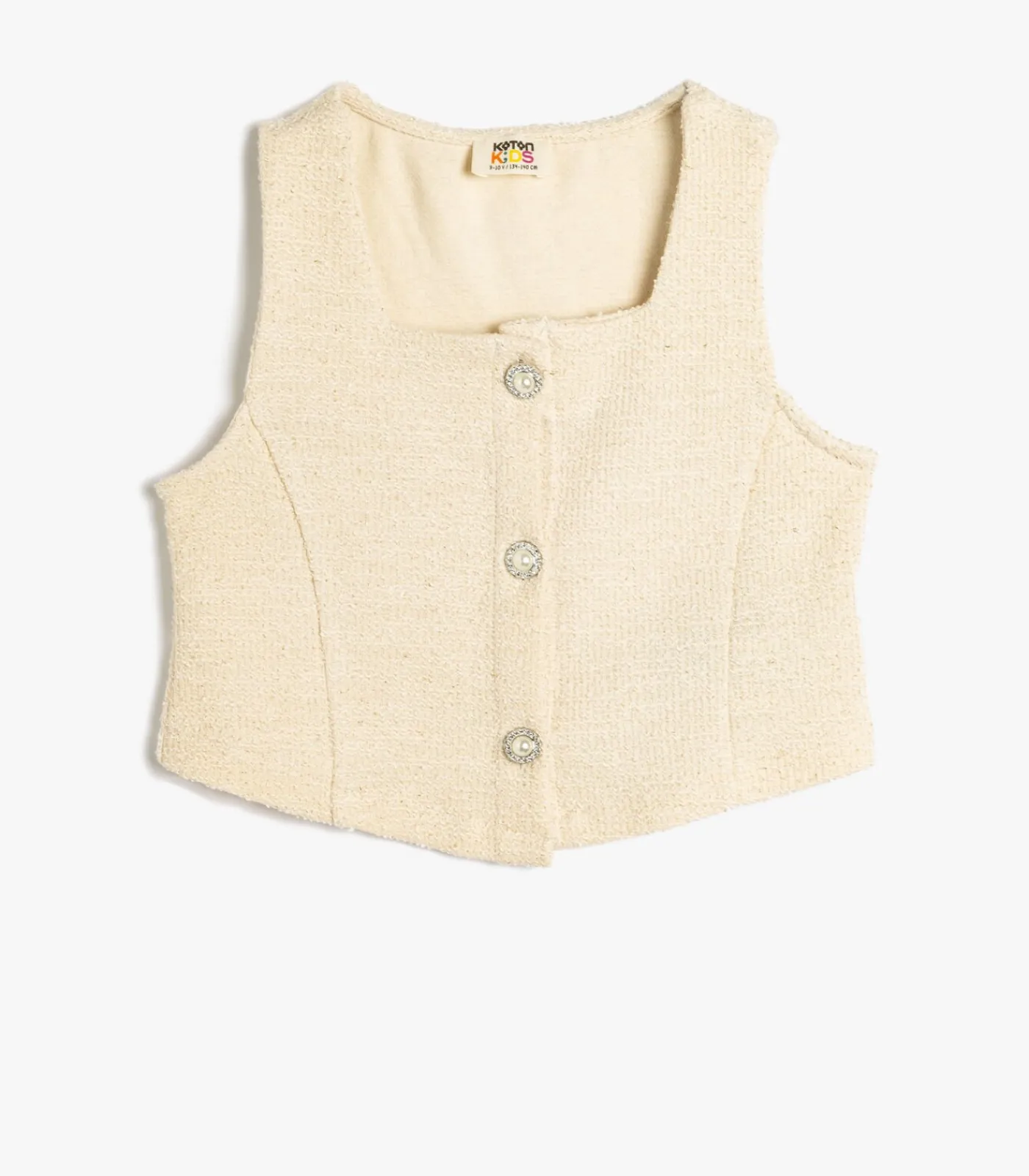 Kinderen Koton Mouwloos Vierkante kraag Blouse