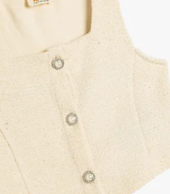 Kinderen Koton Mouwloos Vierkante kraag Blouse