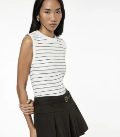 Discount Mouwloze gebreide blouse DAMES T-Shirts & Tops