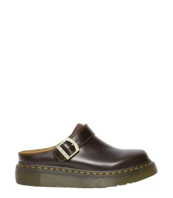 Sale Muiltjes Dr. Martens Laketen van bruin leer Heren Schoenen