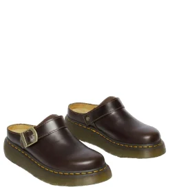 Sale Muiltjes Dr. Martens Laketen van bruin leer Heren Schoenen