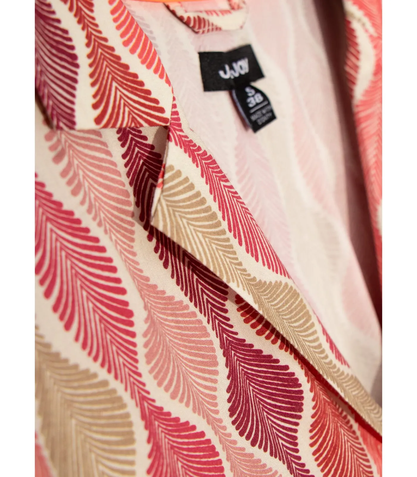 DAMES J&JOY jumpsuit met korte mouwen, bloemenprint en strik aan de taille