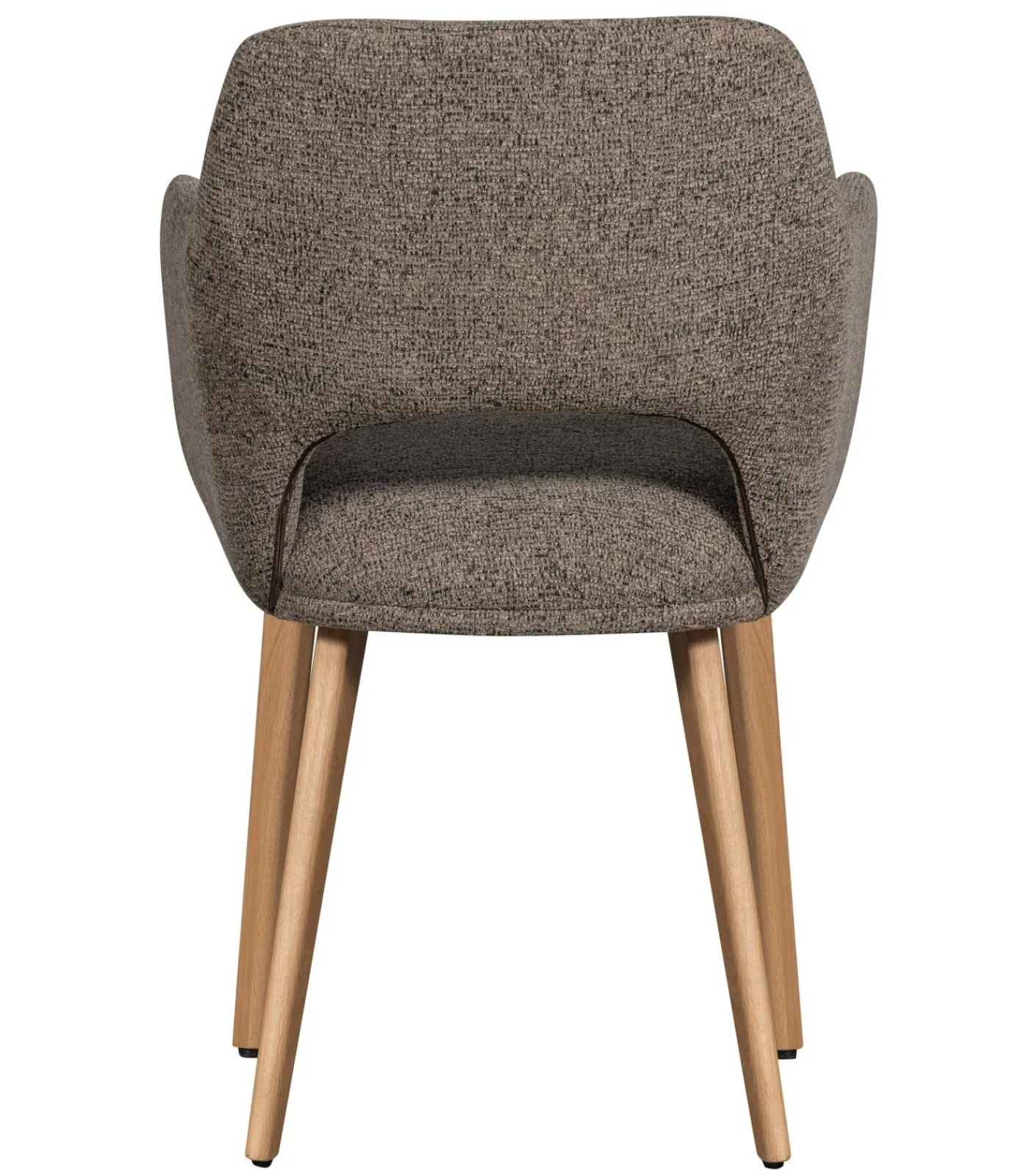Discount Murat Eetkamerstoelen Houten Naturel Poot - Taupe - Set van 6 Stoelen