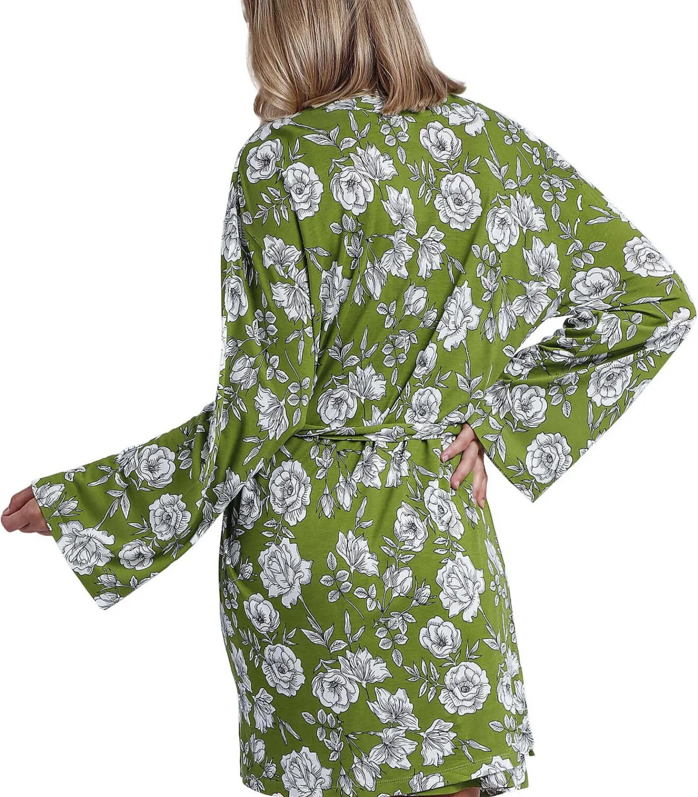 DAMES ADMAS Navy Flowers negligé